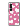 プレミアムスクエアケース with SnapMag［ Dot Hearts - Pink ］