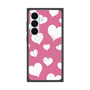 プレミアムスクエアケース with SnapMag［ Dot Hearts - Pink ］