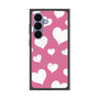 プレミアムスクエアケース with SnapMag［ Dot Hearts - Pink ］