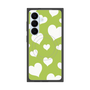 プレミアムスクエアケース with SnapMag［ Dot Hearts - Green ］