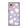 プレミアムスクエアケース with SnapMag［ Dot Hearts - Purple ］