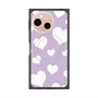 プレミアムスクエアケース with SnapMag［ Dot Hearts - Purple ］