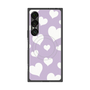 プレミアムスクエアケース with SnapMag［ Dot Hearts - Purple ］