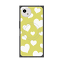 プレミアムスクエアケース with SnapMag［ Dot Hearts - Yellow ］