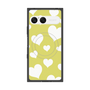 プレミアムスクエアケース with SnapMag［ Dot Hearts - Yellow ］