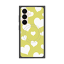 プレミアムスクエアケース with SnapMag［ Dot Hearts - Yellow ］