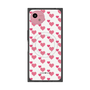 プレミアムスクエアケース with SnapMag［ Stripe Hearts - Pink ］
