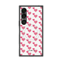 プレミアムスクエアケース with SnapMag［ Stripe Hearts - Pink ］