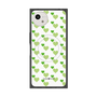 プレミアムスクエアケース with SnapMag［ Stripe Hearts - Green ］