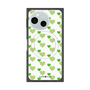 プレミアムスクエアケース with SnapMag［ Stripe Hearts - Green ］