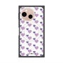 プレミアムスクエアケース with SnapMag［ Stripe Hearts - Purple ］