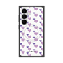 プレミアムスクエアケース with SnapMag［ Stripe Hearts - Purple ］