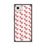 プレミアムスクエアケース with SnapMag［ Stripe Hearts - Red ］