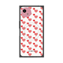 プレミアムスクエアケース with SnapMag［ Stripe Hearts - Red ］
