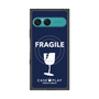 プレミアムスクエアケース with SnapMag［ FRAGILE - Navy ］