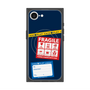 プレミアムスクエアケース with SnapMag［ FRAGILE Stickers - Navy ］