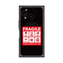 プレミアムスクエアケース with SnapMag［ FRAGILE Sticker - Black ］