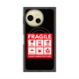 プレミアムスクエアケース with SnapMag［ FRAGILE Sticker - Black ］
