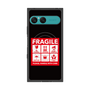 プレミアムスクエアケース with SnapMag［ FRAGILE Sticker - Black ］