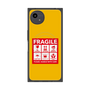 プレミアムスクエアケース with SnapMag［ FRAGILE Sticker - Yellow ］
