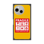 プレミアムスクエアケース with SnapMag［ FRAGILE Sticker - Yellow ］