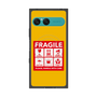 プレミアムスクエアケース with SnapMag［ FRAGILE Sticker - Yellow ］