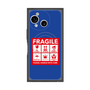 プレミアムスクエアケース with SnapMag［ FRAGILE Sticker - Blue ］