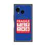 プレミアムスクエアケース with SnapMag［ FRAGILE Sticker - Blue ］