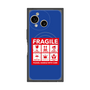 プレミアムスクエアケース with SnapMag［ FRAGILE Sticker - Blue ］