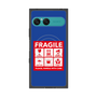 プレミアムスクエアケース with SnapMag［ FRAGILE Sticker - Blue ］