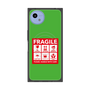 プレミアムスクエアケース with SnapMag［ FRAGILE Sticker - Green ］