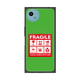プレミアムスクエアケース with SnapMag［ FRAGILE Sticker - Green ］