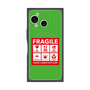 プレミアムスクエアケース with SnapMag［ FRAGILE Sticker - Green ］
