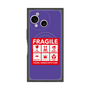 プレミアムスクエアケース with SnapMag［ FRAGILE Sticker - Purple ］