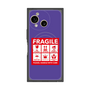 プレミアムスクエアケース with SnapMag［ FRAGILE Sticker - Purple ］