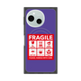 プレミアムスクエアケース with SnapMag［ FRAGILE Sticker - Purple ］