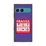 プレミアムスクエアケース with SnapMag［ FRAGILE Sticker - Purple ］
