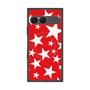 プレミアムスクエアケース with SnapMag［ Stars - Red ］