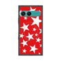 プレミアムスクエアケース with SnapMag［ Stars - Red ］