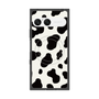 プレミアムスクエアケース with SnapMag［ Cow - White ］
