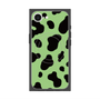 プレミアムスクエアケース with SnapMag［ Cow - Green ］
