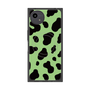 プレミアムスクエアケース with SnapMag［ Cow - Green ］