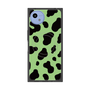 プレミアムスクエアケース with SnapMag［ Cow - Green ］