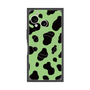 プレミアムスクエアケース with SnapMag［ Cow - Green ］