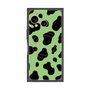 プレミアムスクエアケース with SnapMag［ Cow - Green ］