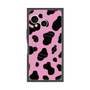 プレミアムスクエアケース with SnapMag［ Cow - Pink ］
