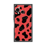 プレミアムスクエアケース with SnapMag［ Cow - Red ］
