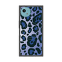 プレミアムスクエアケース with SnapMag［ Leopard - Blue ］