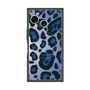 プレミアムスクエアケース with SnapMag［ Leopard - Blue ］