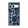プレミアムスクエアケース with SnapMag［ Leopard - Blue ］
